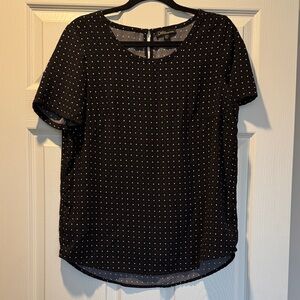 Dalia Black and White Polka Dot Blouse